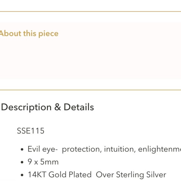 Blue Opal Evil Eye Studs - Picture 2 of 2